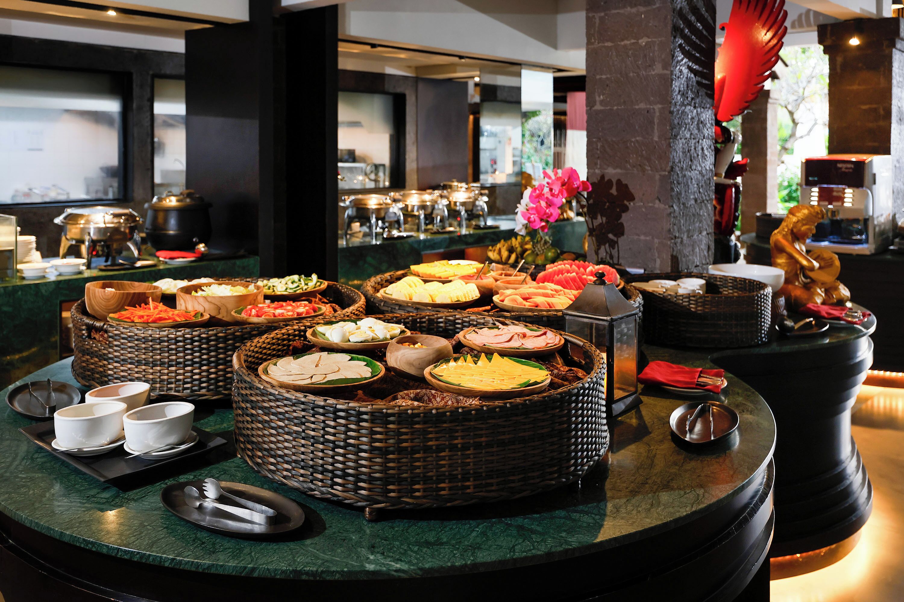 daily buffet breakfast (usd 13 per person)