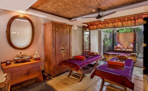 Couples treatment room(s), body treatments, hot stone massages, facials