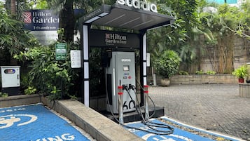 Electric vehicle-charging station