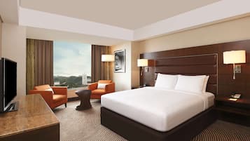 Premium bedding, memory-foam beds, in-room safe, desk