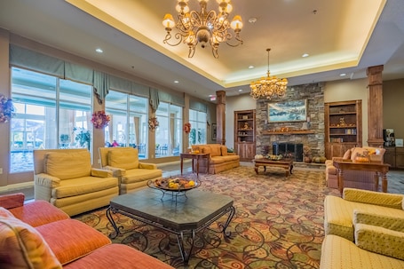 Lobby sitting area. Vacation Village in the Berkshires