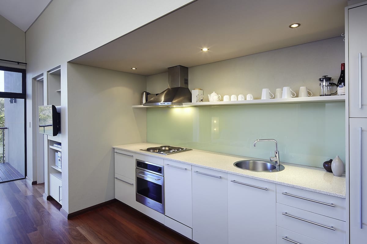 room, one bedroom, lake view | private kitchen | fridge, microwave, stovetop, coffee/tea maker