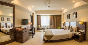 Minibar, in-room safe, desk, blackout curtains