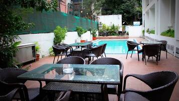 Indoor pool, outdoor pool