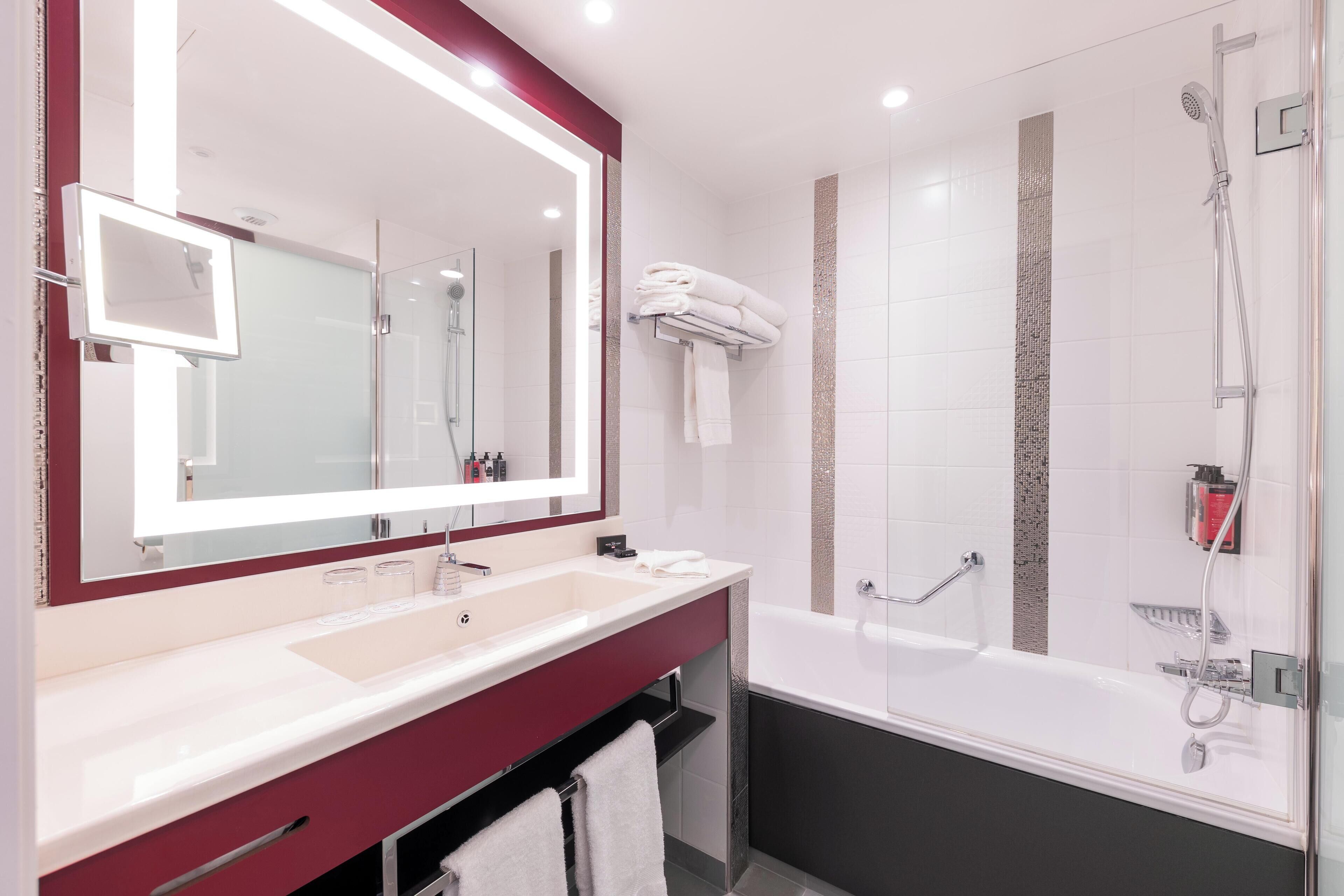 free toiletries, hair dryer, towels, soap