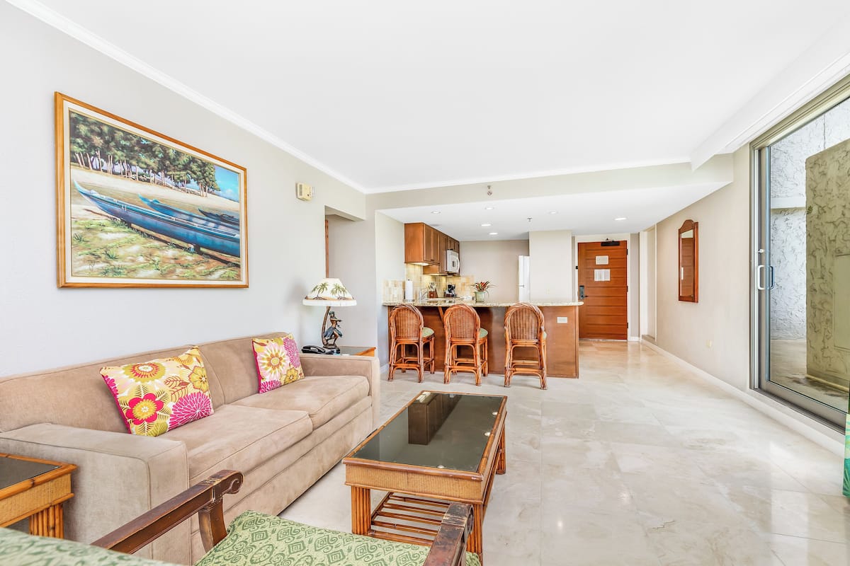Suite, 2 Bedrooms, Kitchen, City View (with Two-bathrooms) | 1 bedroom, in-room safe, desk, laptop workspace