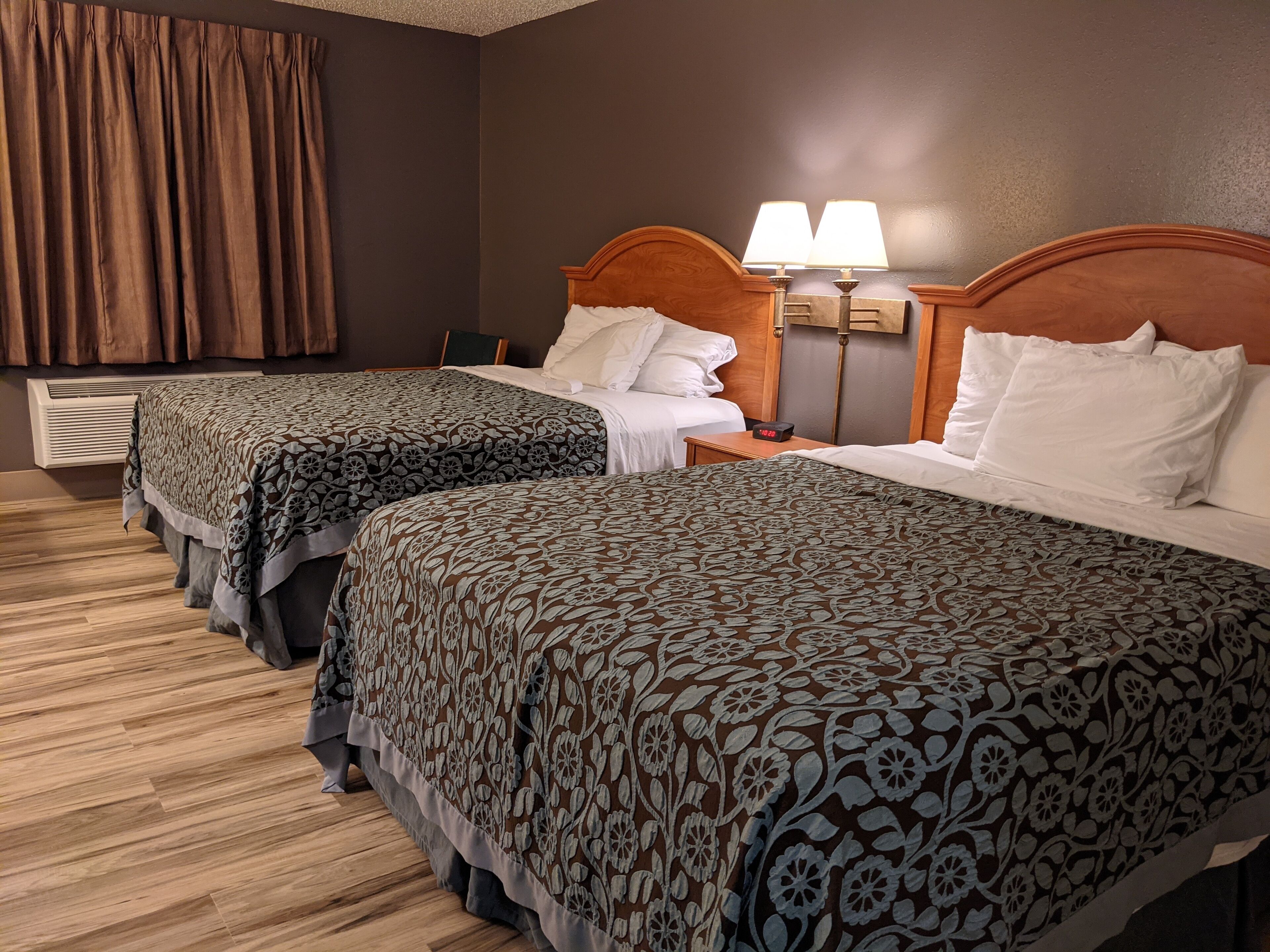 Room, 2 Queen Beds, Non Smoking | Blackout drapes, iron/ironing board, free WiFi, bed sheets