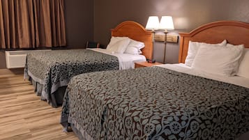Room, 2 Queen Beds, Non Smoking | Blackout drapes, iron/ironing board, free WiFi, bed sheets