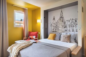 Studio 4 personnes - 1 coin nuit - Balcon - Climatisé - Rénové | Cunas (de pago), wifi gratis, ropa de cama