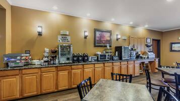 Free daily on-the-go breakfast