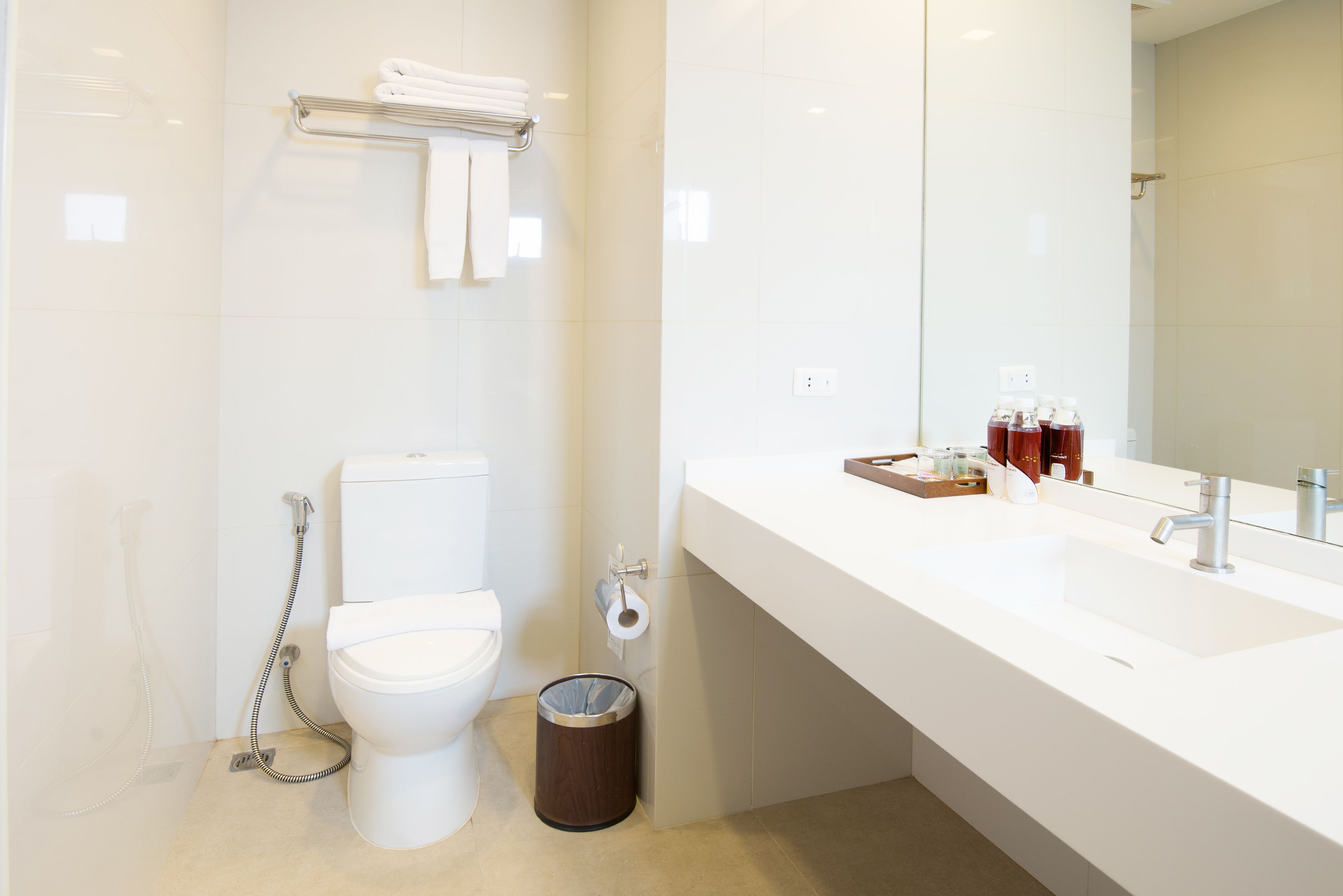 superior room | bathroom | shower, free toiletries, hair dryer, slippers