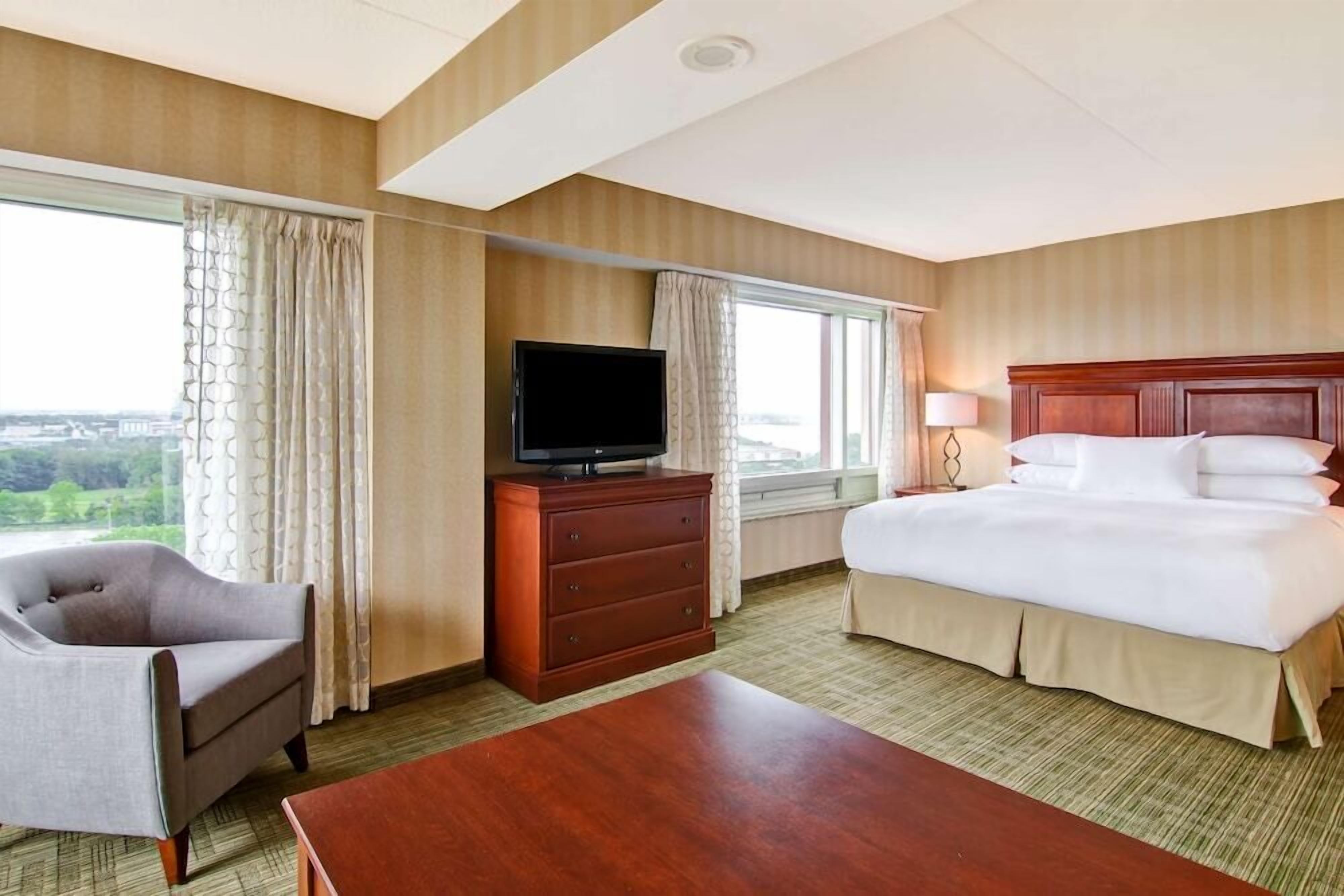 Premium bedding, down duvets, pillow-top beds, in-room safe