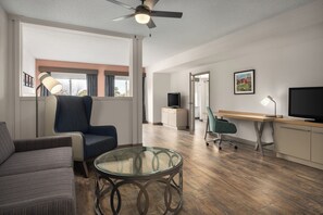 Suite, 1 King Bed, Accessible (Mobility, Hearing) | Living area | 55-inch flat-screen TV with satellite channels - Hilton Garden Inn Wooster (Wooster)