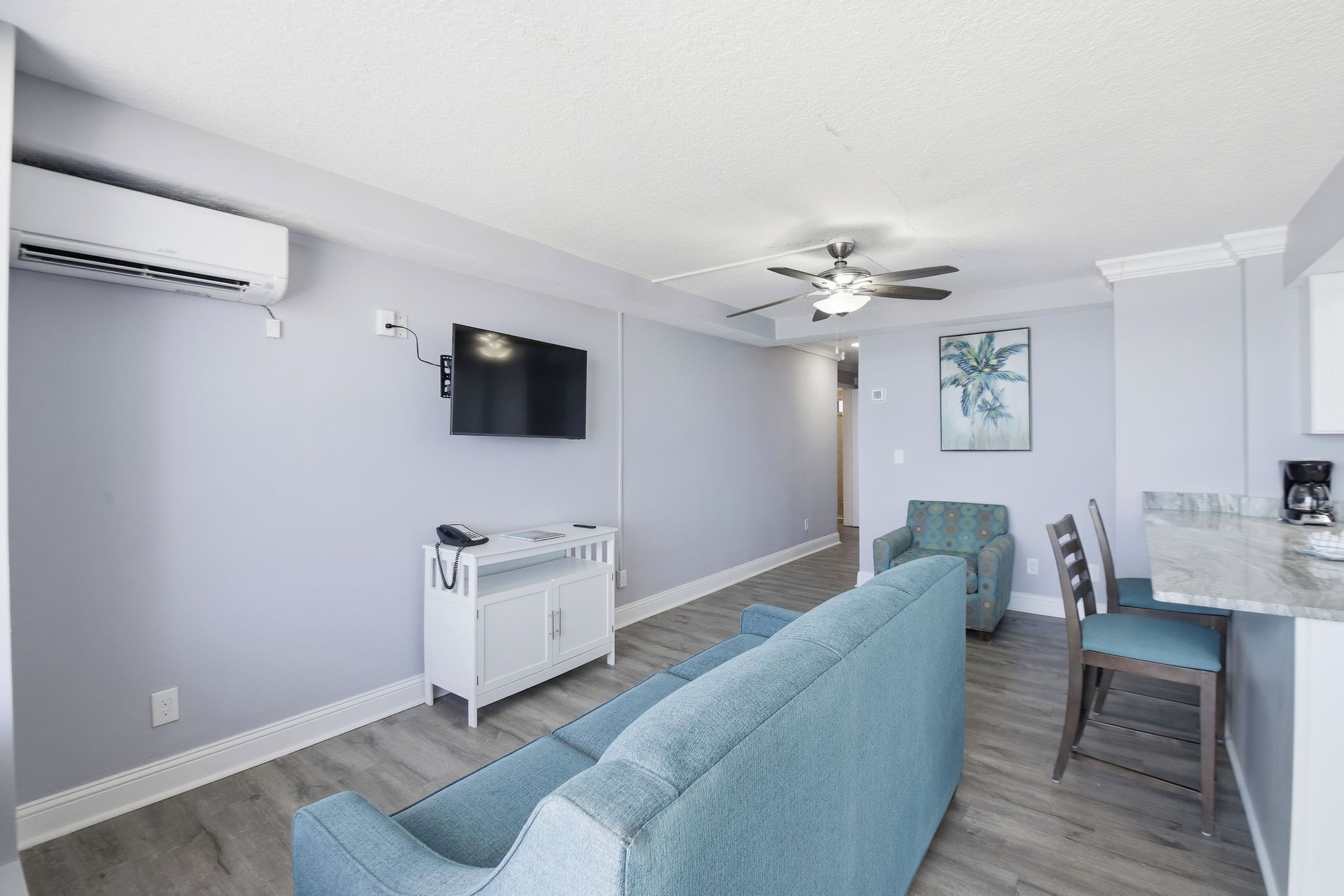 Lejlighed | Opholdsområde | Fladskærms-tv, dvd-afspiller