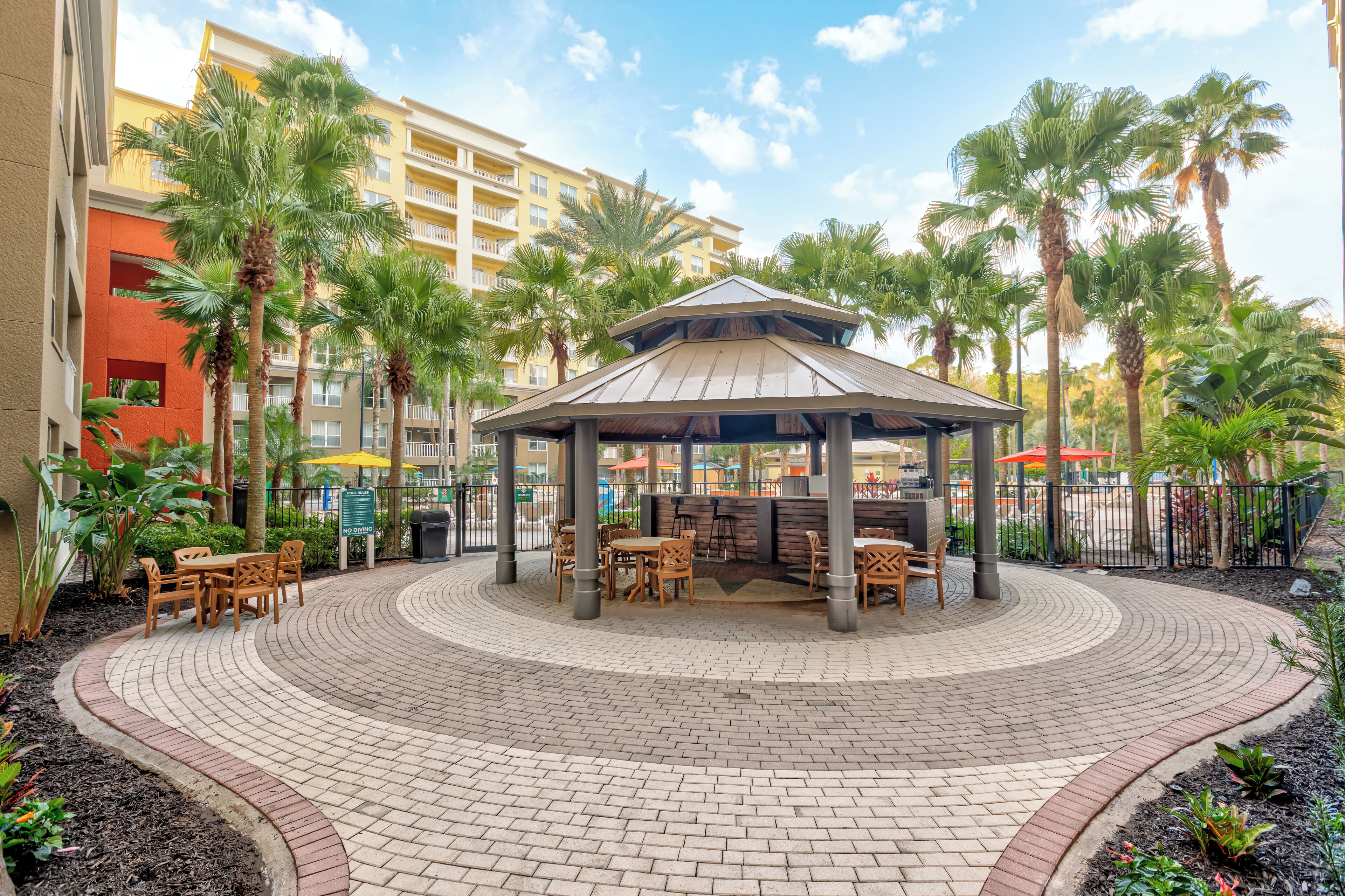 7 outdoor pools, pool umbrellas, pool loungers