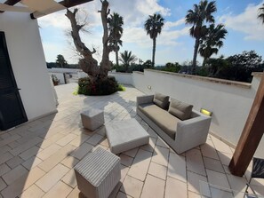 Leilighet – premium, 2 soverom, sjøutsikt | Terrasse/patio