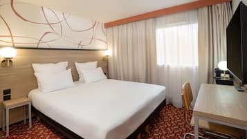 Premium bedding, individually furnished, desk, laptop workspace
