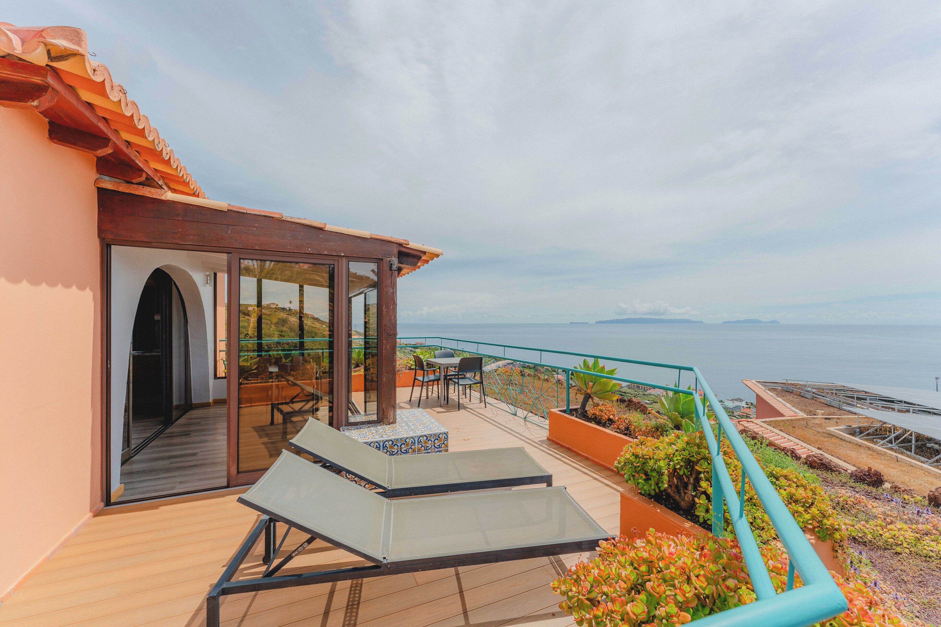 Premium-Apartment, 2 Schlafzimmer, eingeschränkter Meerblick (2 people) | Terrasse/Patio