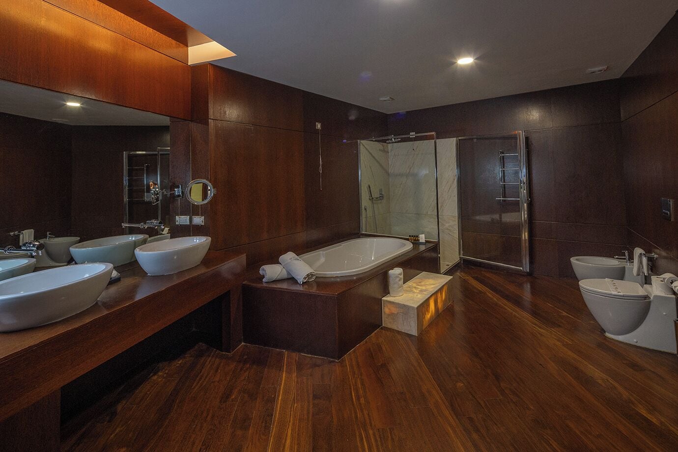 spa suite single use (+16 only) | bathroom | free toiletries, hair dryer, towels