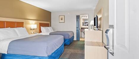 1 habitación, ropa de cama de alta calidad, cubrecamas y escritorio