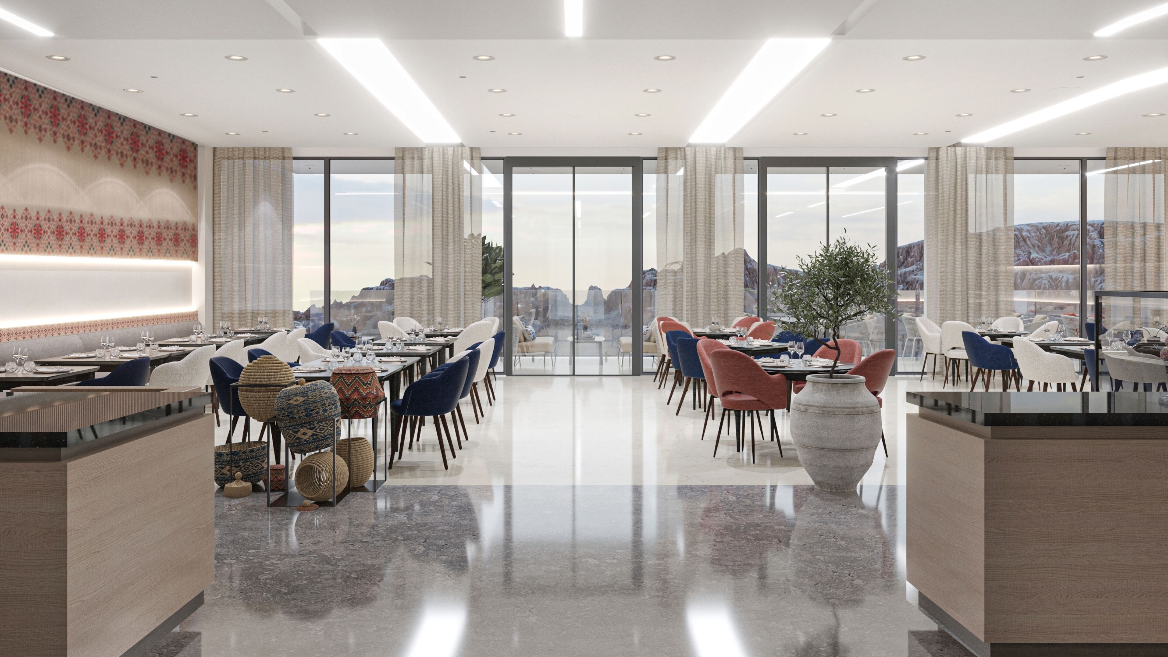 Free daily buffet breakfast 