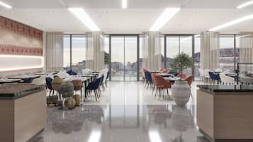 Free daily buffet breakfast