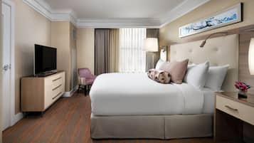 Egyptian cotton sheets, premium bedding, down duvets, pillow-top beds