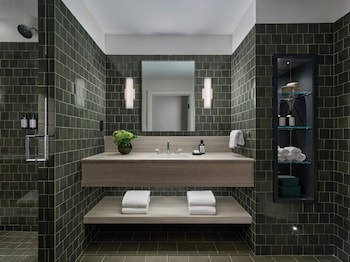 Shower, designer toiletries, hair dryer, bathrobes at Hotel AKA Back Bay