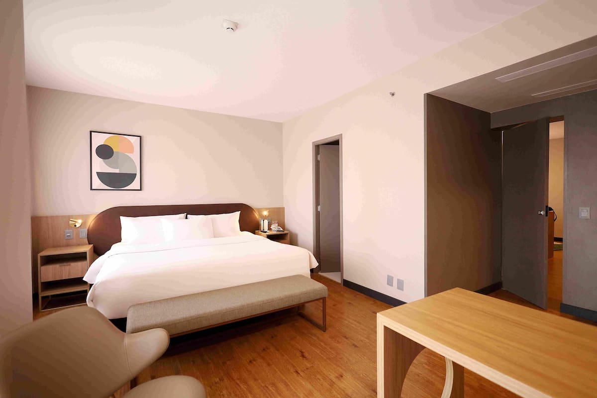 1 dormitorio, ropa de cama hipoalergénica, minibar y caja fuerte