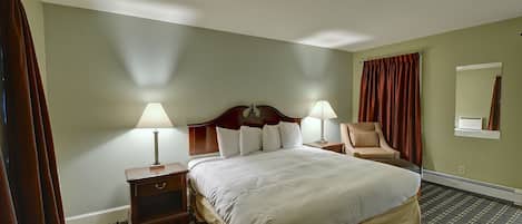 Suite, 1 cama King size y sofá cama | Decoración personalizada, muebles diferentes y escritorio