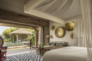 Villa, 1 King Bed (Sunset Beach) | Egyptian cotton sheets, premium bedding, pillowtop beds, minibar - Four Seasons Resort Seychelles at Desroches Island (Desroches Island)