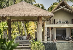 Huvila, 1 suuri parisänky (Sunset Beach) | Terassi/patio