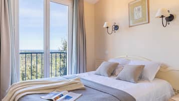 Appartement 6 personnes - 1 chambre + 1 coin nuit - Terrasse ou balcon - Vue mer