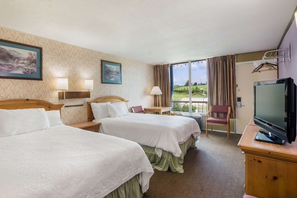 Room, 2 Double Beds, Non Smoking | Desk, iron/ironing board (on request), WiFi (free)