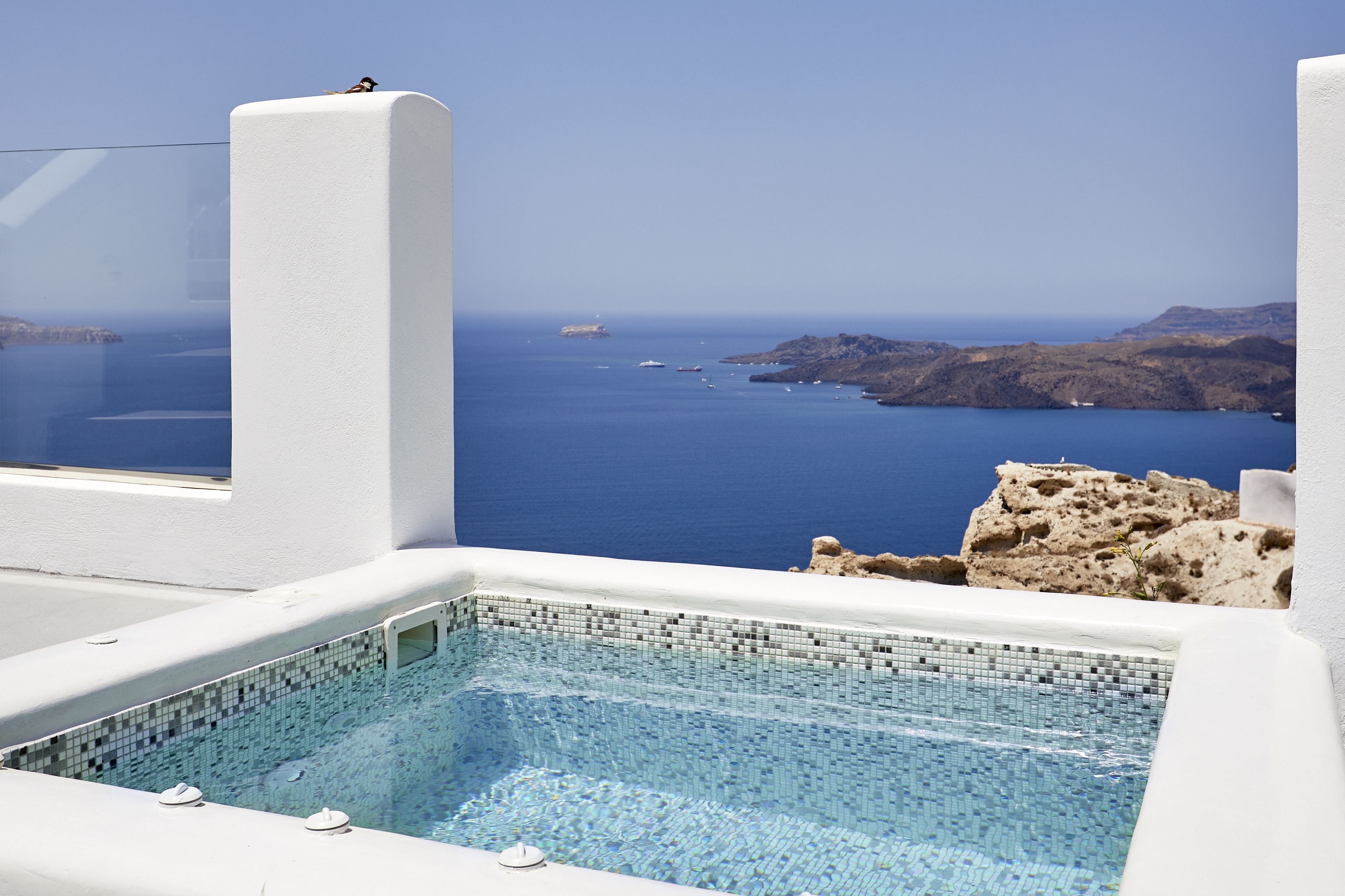 villa, private pool, sea view (ianthi) | 2 bedrooms, premium bedding, minibar, in-room safe