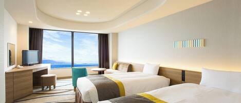 1 quarto, roupas de cama premium, cofres nos quartos, escrivaninha