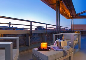 Udsigt fra overnatningsstedet