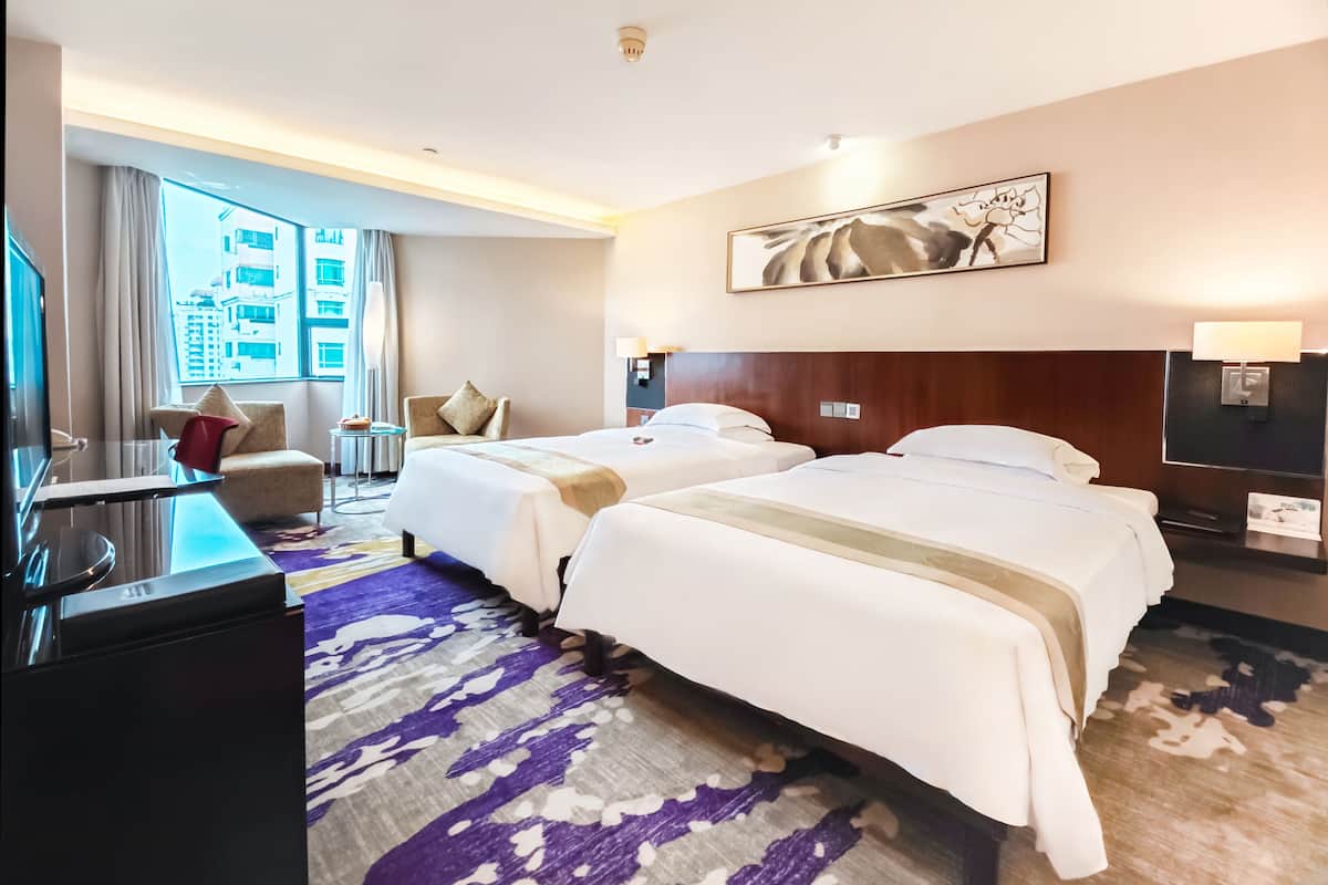 Deluxe kamer, 2 eenpersoonsbedden | Luxe beddengoed, donzen dekbedden, pillowtop-bedden, een minibar