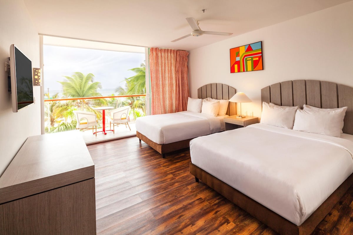Down duvets, in-room safe, blackout curtains, bed sheets
