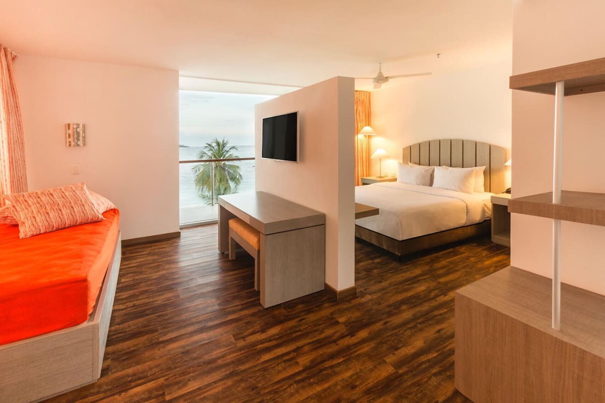 Down duvets, in-room safe, blackout curtains, bed sheets
