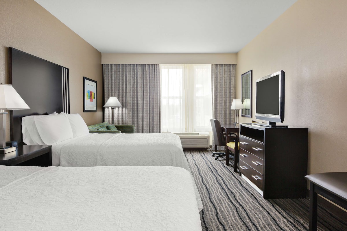 Studio Suite, 2 Queen Beds | In-room safe, desk, blackout drapes, iron/ironing board