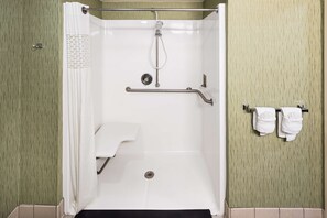 Room, Accessible, Non Smoking | Bathroom shower
