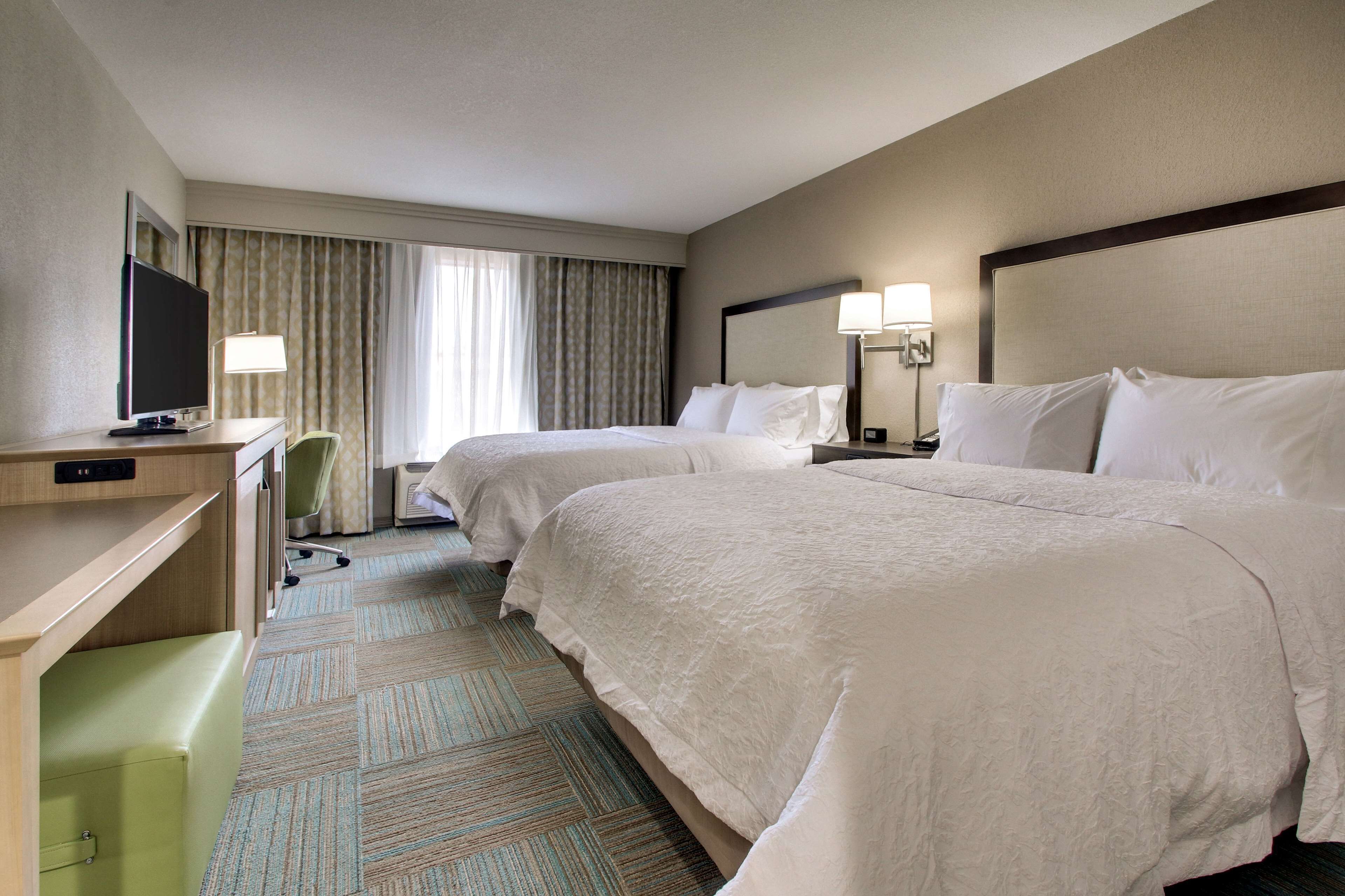 room, 2 queen beds, non smoking, refrigerator & microwave | premium bedding, down duvets, individually decorated