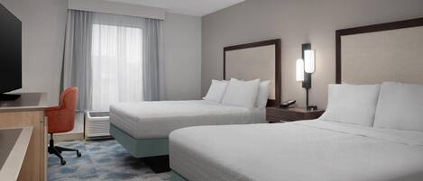 Room, 2 Queen Beds, Non Smoking, Refrigerator & Microwave | Premium bedding, down comforters, individually decorated
