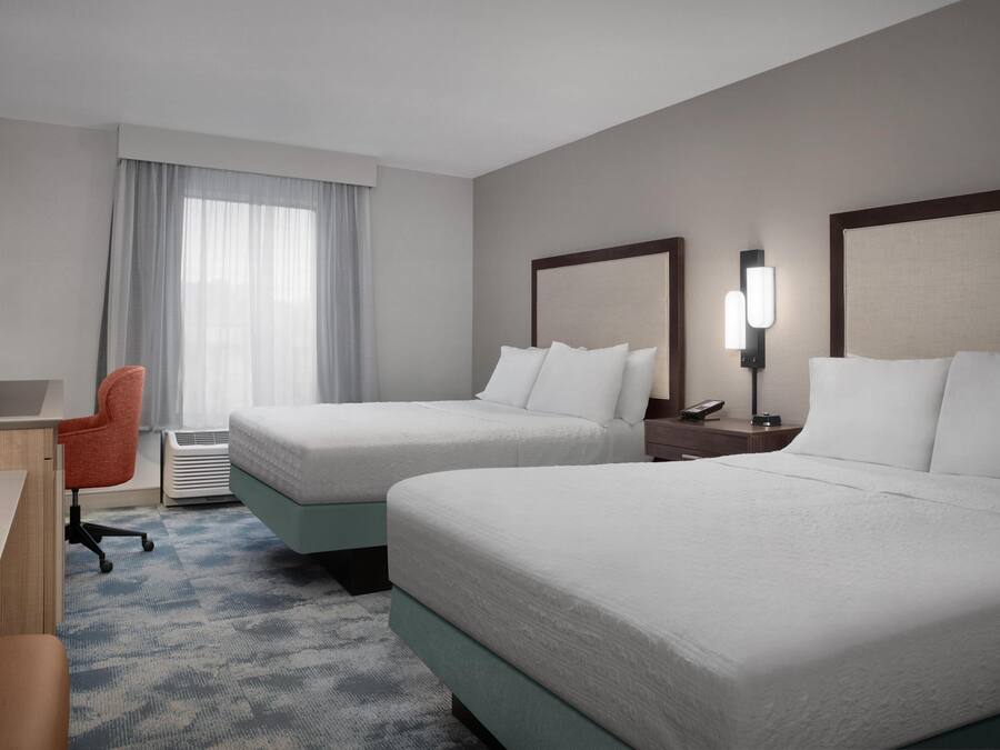 Room, 2 Queen Beds, Non Smoking, Refrigerator & Microwave | Premium bedding, down duvets, individually decorated