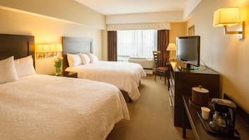 Room, 2 Queen Beds, Non Smoking | Blackout curtains, iron/ironing board, free cots/infant beds