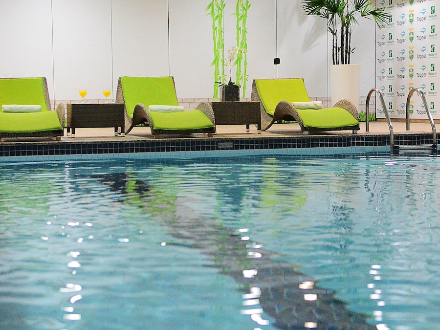 Indoor pool, open 5:30 AM to 11:00 PM, sun loungers