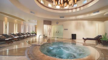 Couples treatment room(s), sauna, steam room, body treatments
