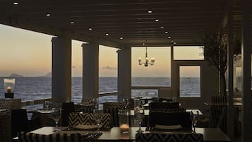 Breakfast, lunch, dinner served; Mediterranean cuisine, beach views