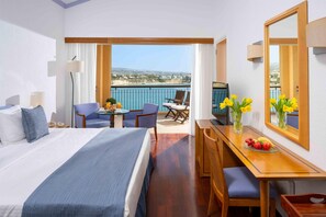 Classic Double Room, Sea View | Minibar, in-room safe, desk, blackout drapes - Thalassa Boutique Hotel & Spa (Pegeia)